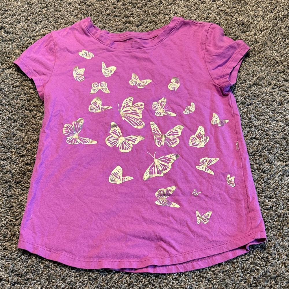 GAP Pink Butterfly Kids T-Shirt
